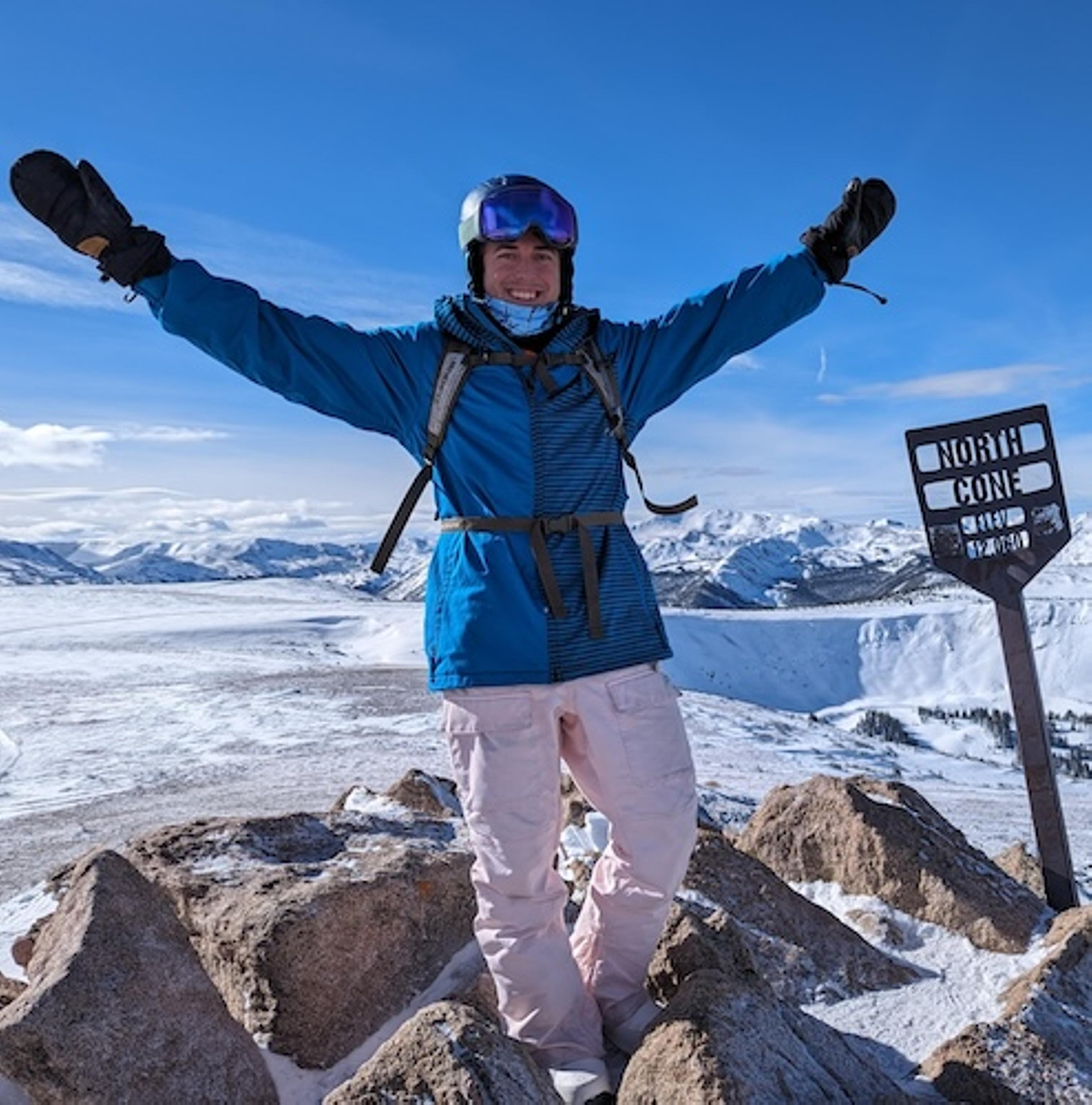 Dakota on a mountain